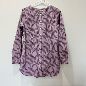 Duluth Trading Co. Women's Wrinklefighter Tunic Shirt Size Small with pockets